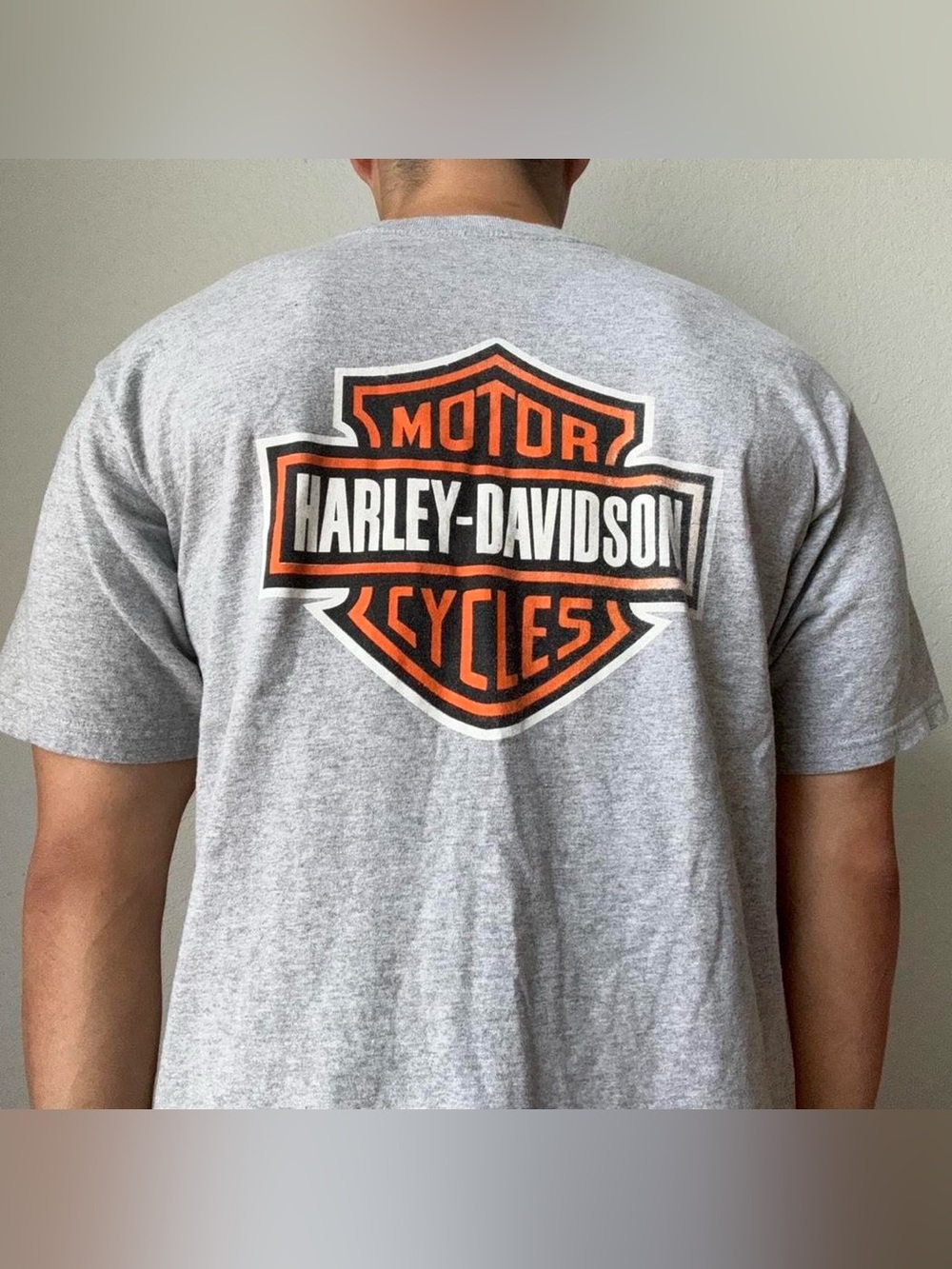 Vintage 2000s Harley Davidson Mexico Graphics Gray Tee Shirt